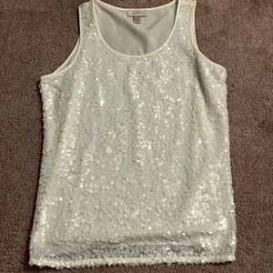 Ladies sequin layering top